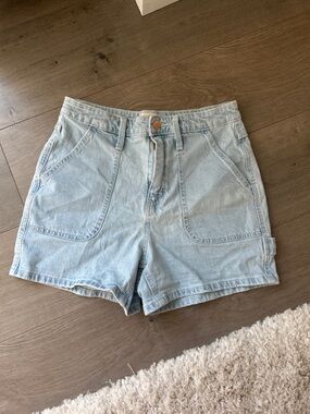 Universal Thread Light Blue High-Rise Denim Shorts 27
